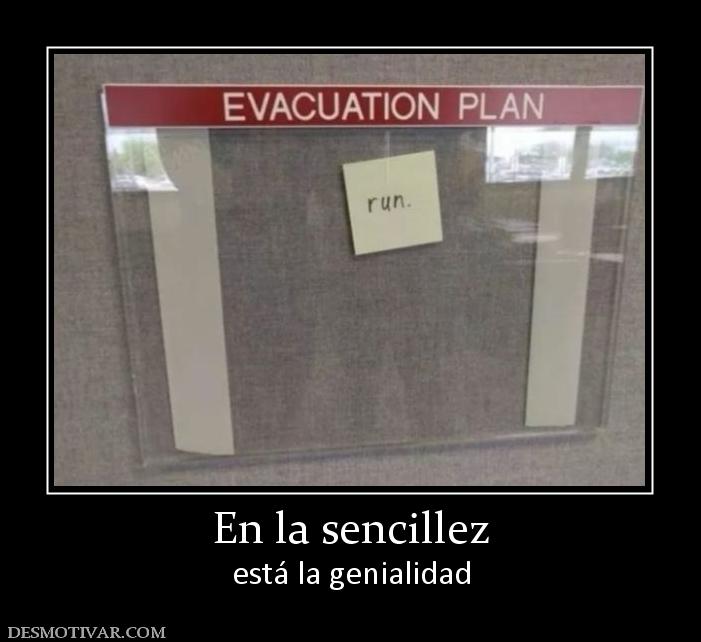 En la sencillez está la genialidad