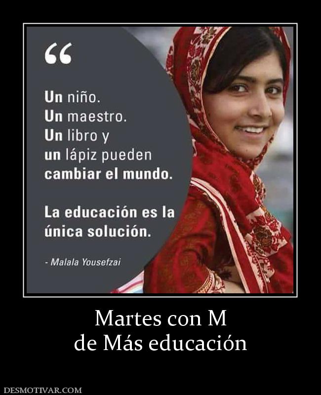 Martes con M de Más educación