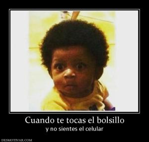 Cuando te tocas el bolsillo y no sientes el celular