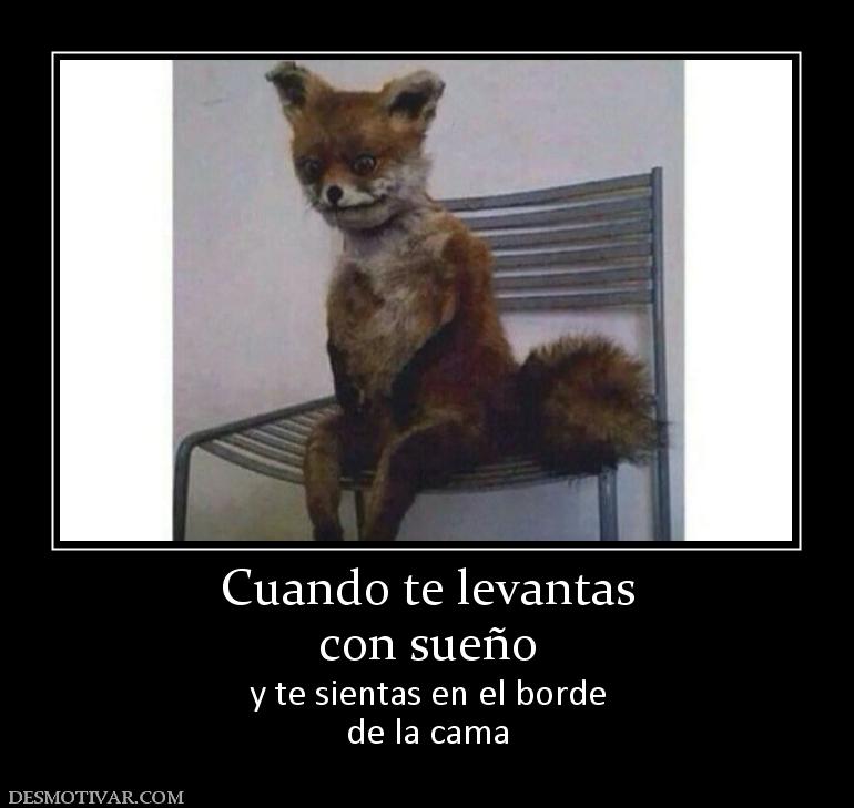 Cuando te levantas con sueño y te sientas en el borde de la cama
