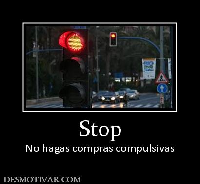Stop No hagas compras compulsivas