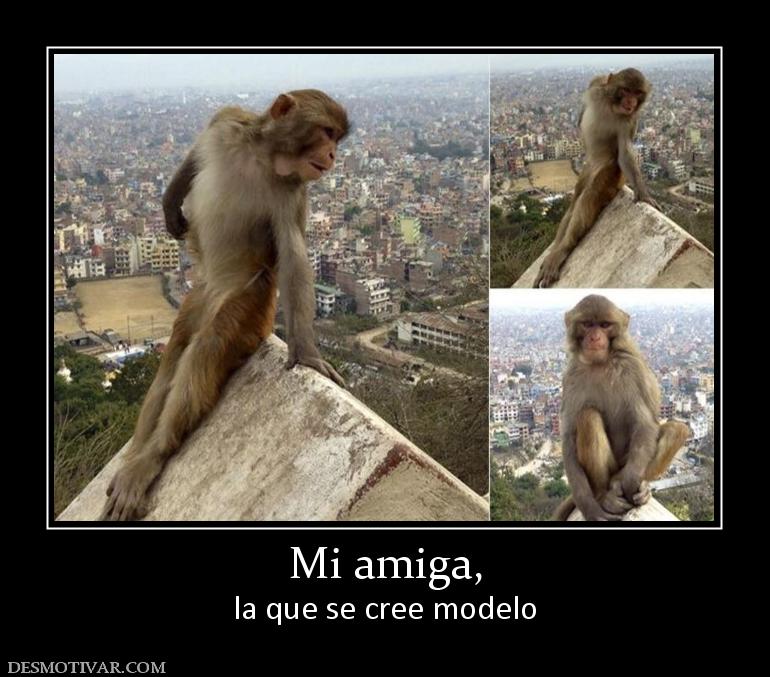 Mi amiga, la que se cree modelo