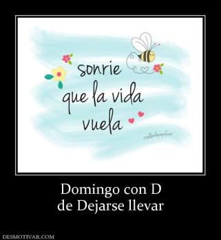 Domingo con D de Dejarse llevar