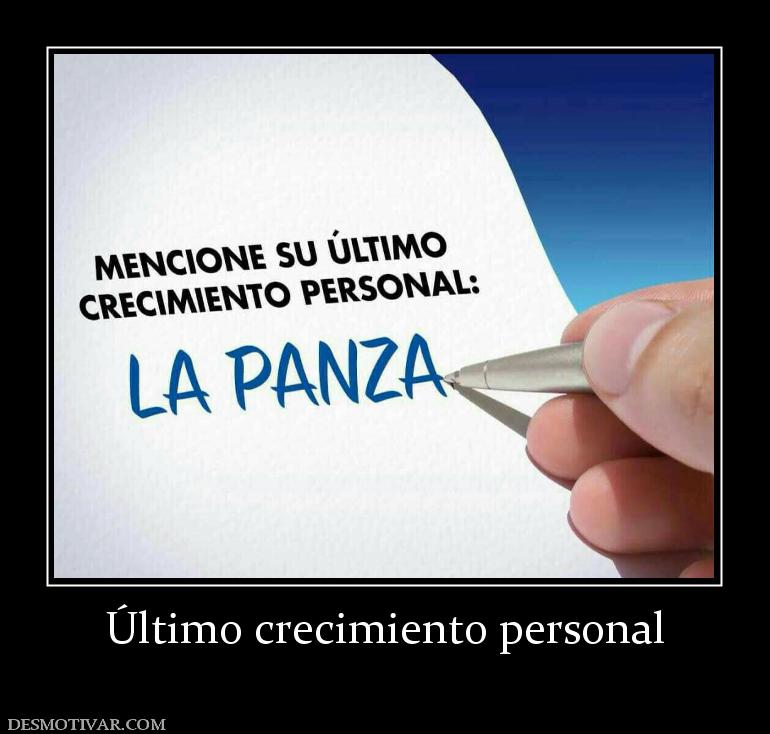 Último crecimiento personal