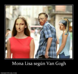 Mona Lisa según Van Gogh