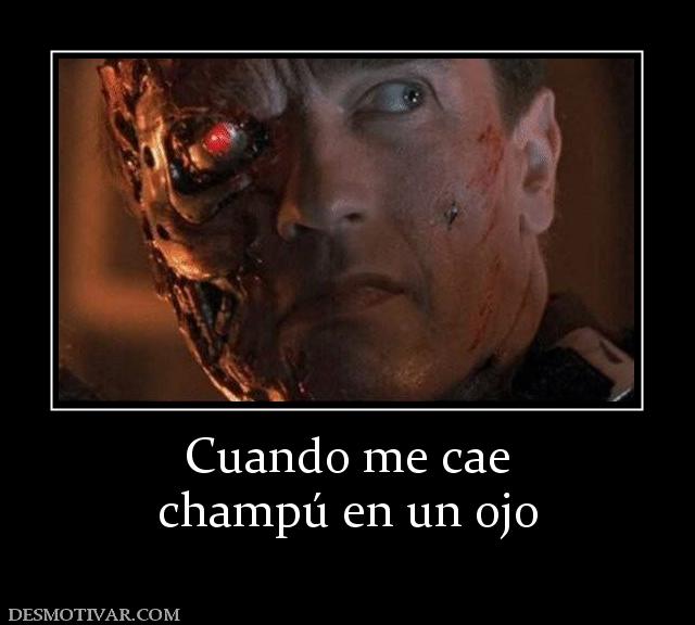 Cuando me cae champú en un ojo