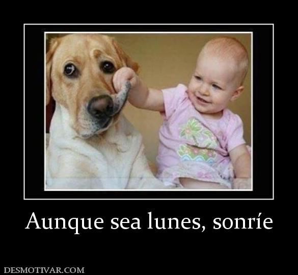 Aunque sea lunes, sonríe