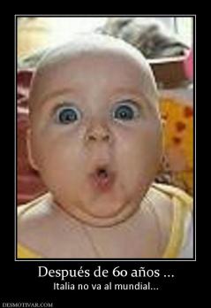 Después de 60 años ... Italia no va al mundial...