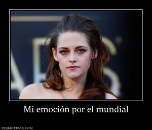 Mi emoción por el mundial