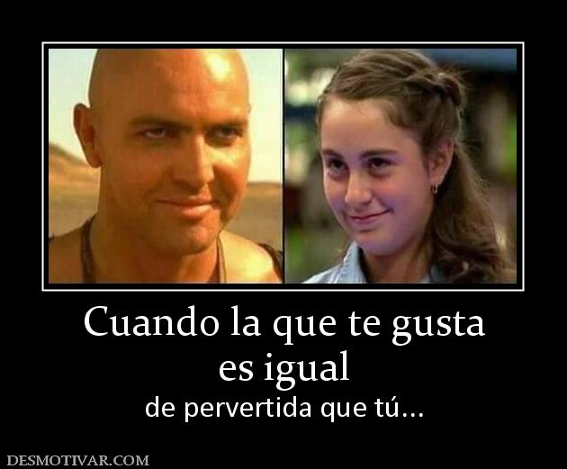 Cuando la que te gusta es igual de pervertida que tú...