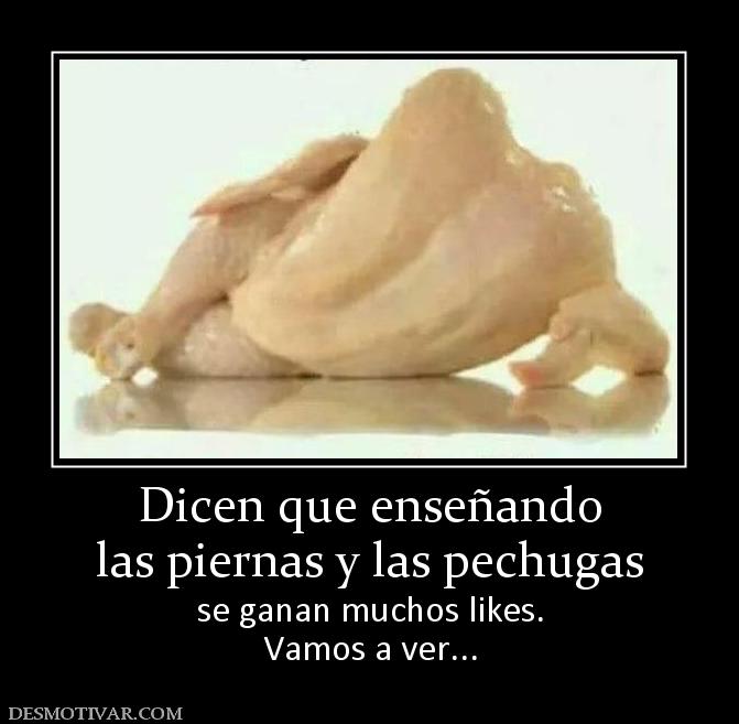 Dicen que enseñando las piernas y las pechugas se ganan muchos likes. Vamos a ver...