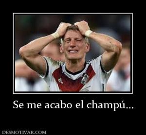 Se me acabo el champú...