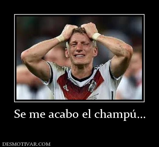 Se me acabo el champú...