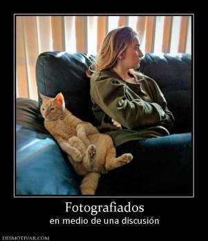 Fotografiados en medio de una discusión