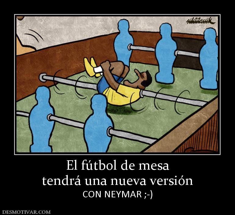 El fútbol de mesa tendrá una nueva versión CON NEYMAR ;-)