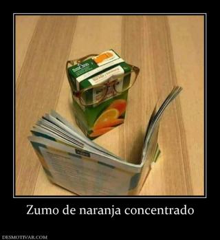 Zumo de naranja concentrado