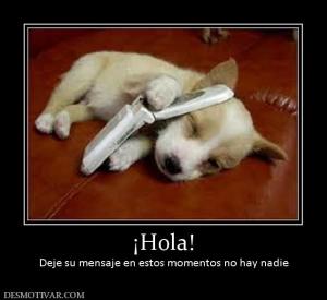 ¡Hola! Deje su mensaje en estos momentos no hay nadie