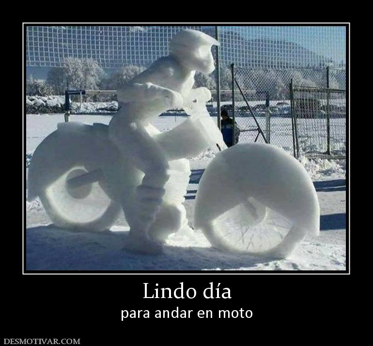 Lindo día para andar en moto