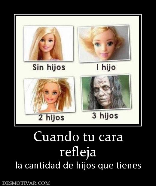 Cuando tu cara refleja la cantidad de hijos que tienes