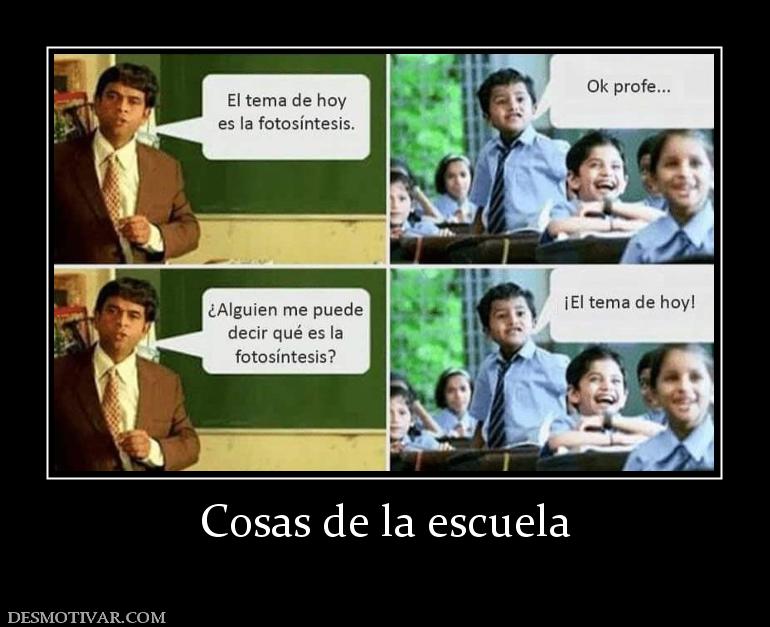 Cosas de la escuela