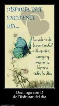 Domingo con D de Disfrutar del día