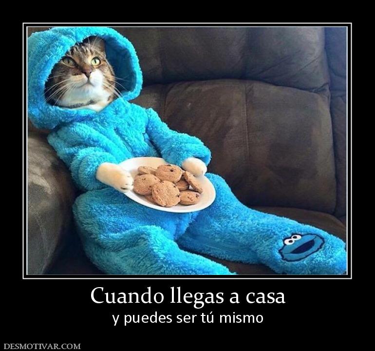 Cuando llegas a casa y puedes ser tú mismo