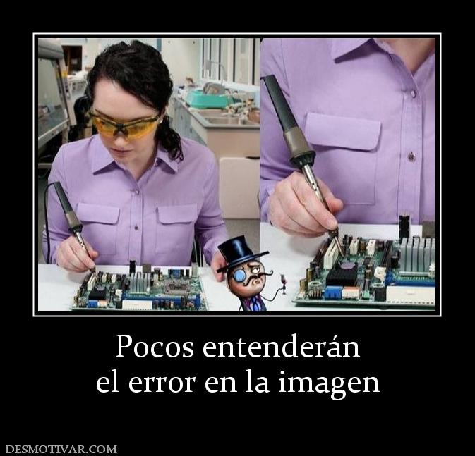Pocos entenderán el error en la imagen