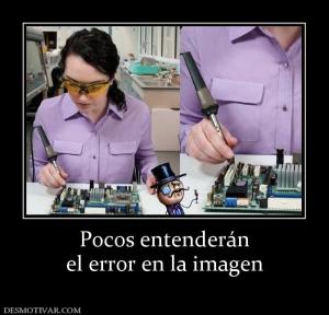 Pocos entenderán el error en la imagen