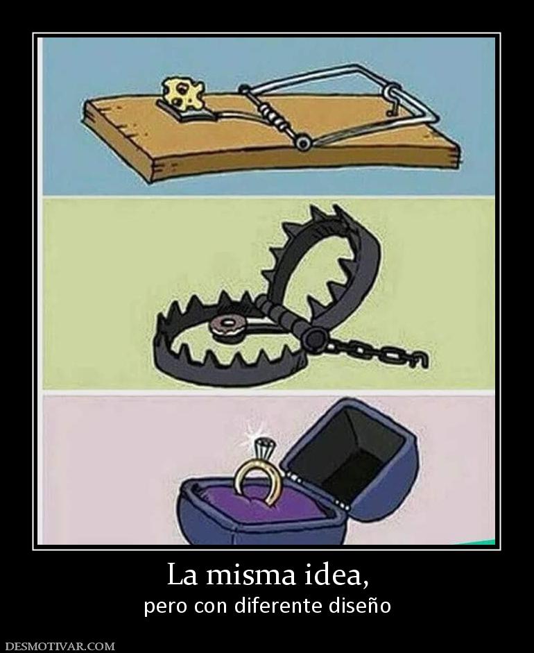 La misma idea, pero con diferente diseño