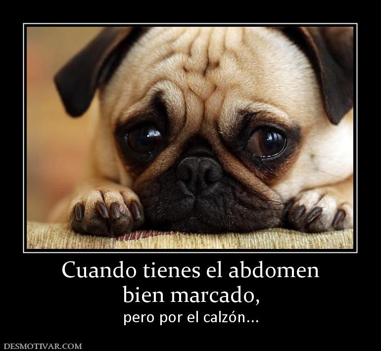 Cuando tienes el abdomen bien marcado, pero por el calzón...