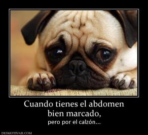 Cuando tienes el abdomen bien marcado, pero por el calzón...