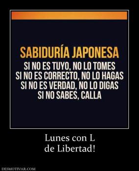 Lunes con L de Libertad!