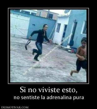 Si no viviste esto, no sentiste la adrenalina pura