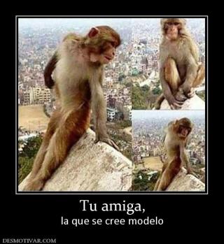 Tu amiga, la que se cree modelo
