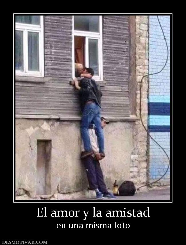 El amor y la amistad en una misma foto