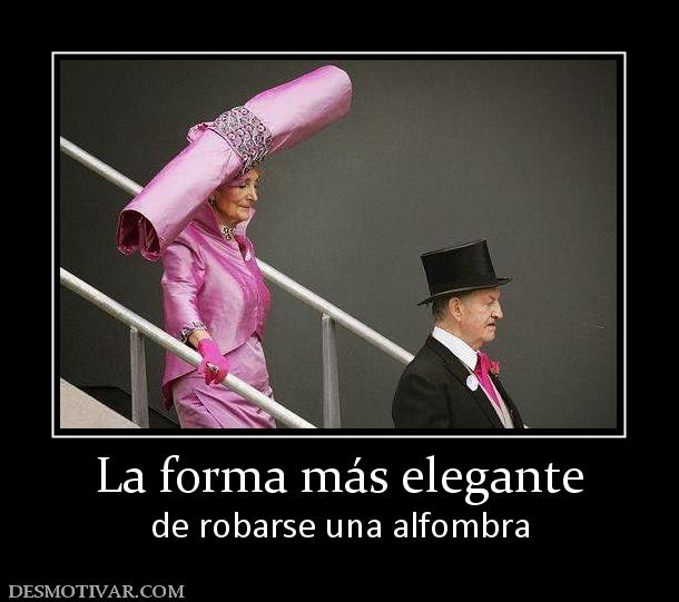 La forma más elegante de robarse una alfombra