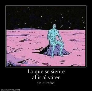 Lo que se siente al ir al váter sin el móvil