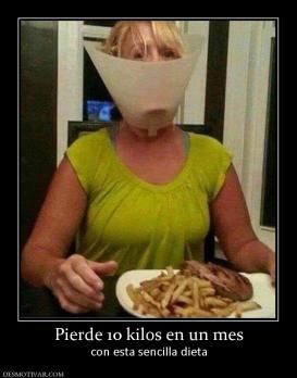 Pierde 10 kilos en un mes con esta sencilla dieta