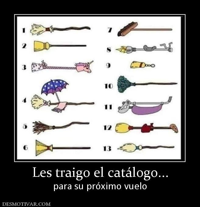 Les traigo el catálogo... para su próximo vuelo