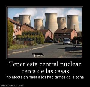 Tener esta central nuclear cerca de las casas no afecta en nada a los habitantes de la zona
