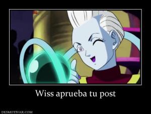 Wiss aprueba tu post