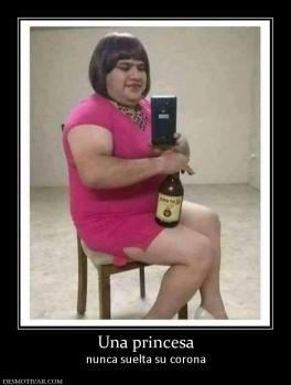 Una princesa nunca suelta su corona