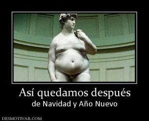 Así quedamos después de Navidad y Año Nuevo
