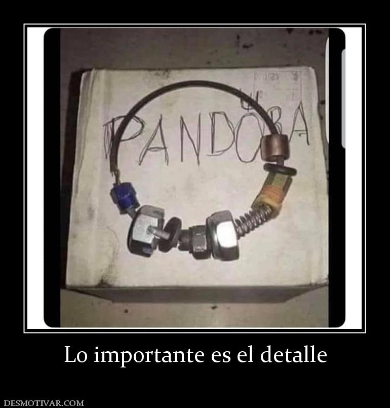 Lo importante es el detalle