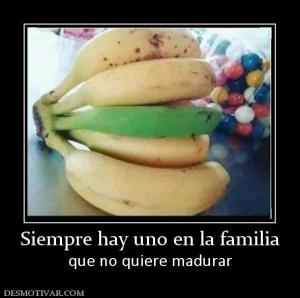 Siempre hay uno en la familia que no quiere madurar