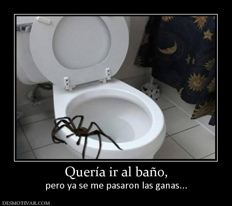 Quería ir al baño, pero ya se me pasaron las ganas...