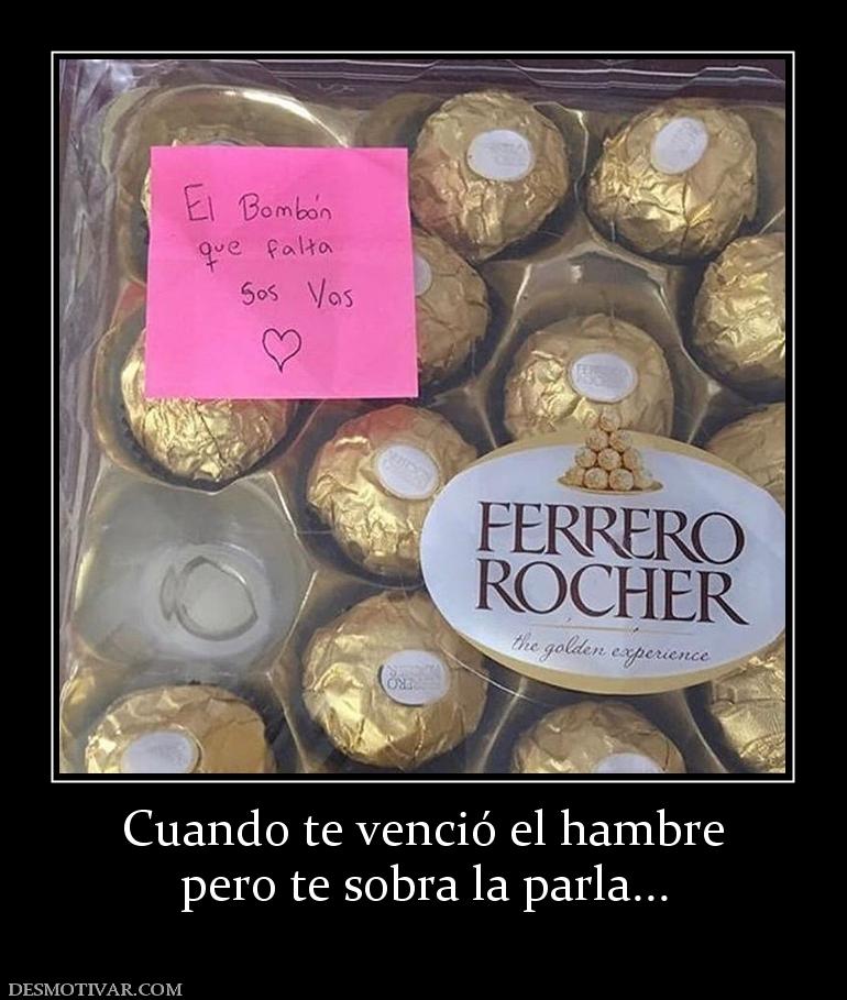 Cuando te venció el hambre pero te sobra la parla...