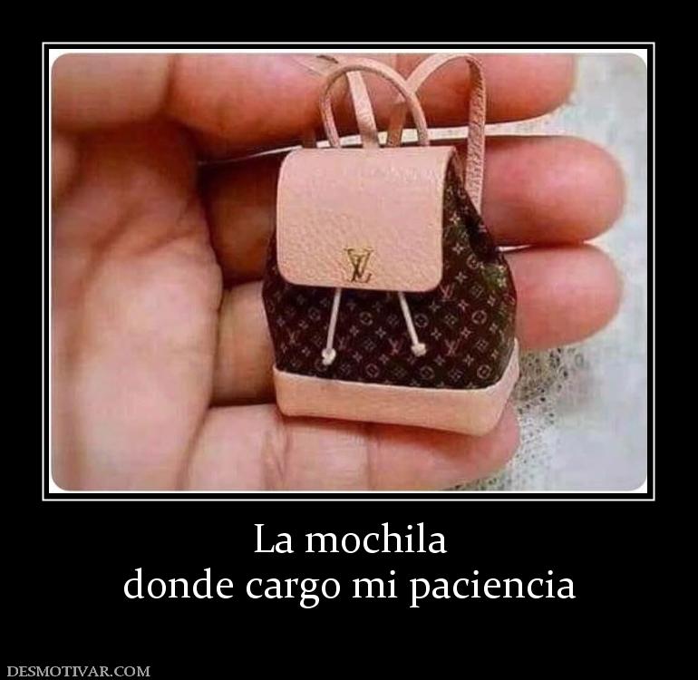 La mochila donde cargo mi paciencia