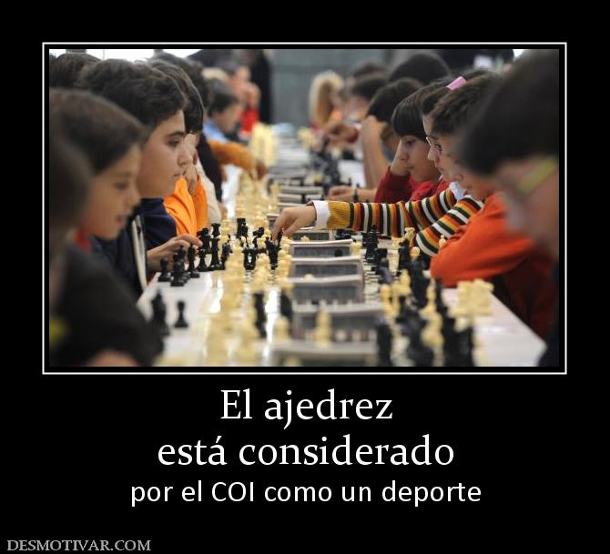 El ajedrez está considerado por el COI como un deporte