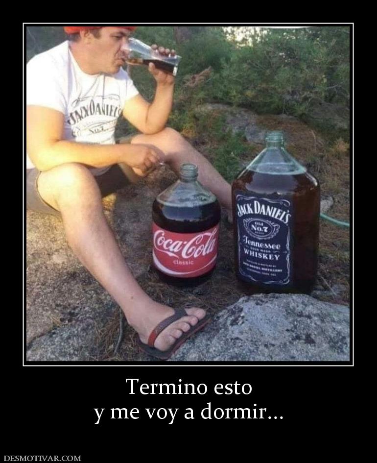 Termino esto y me voy a dormir...